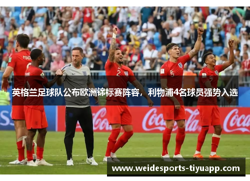 英格兰足球队公布欧洲锦标赛阵容，利物浦4名球员强势入选